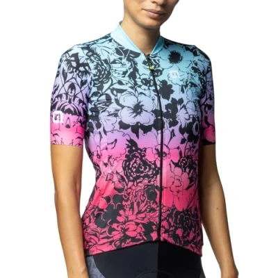 Image of Alé Cycling Women&#039;s Pragma Nadine Short Sleeve Jersey, Black, XL