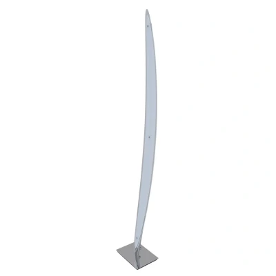 Image of Surf Dimmable LED Integrated Floor Lamp Chrome 3000K