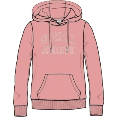Image of Russell Athletic A01082 IO 099 PULLOVER HOODY Sweatshirt Women&#039;s BLACK Size XXL