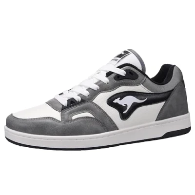 Image of KangaROOS Unisex K Slam Point Sneaker, Ultimate Grey/Jet Black, 10 UK