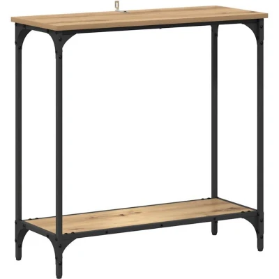 Image of vidaXL Console Table Artisan oak 75 x 30.5 cm Engineered wood