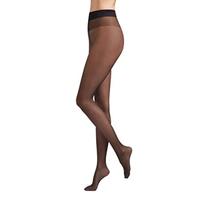 Image of Wolford Women Satin Touch 20 Tights (3 units), Ladies hosiery,transparent,sheer,translucent,shimmering,7005 black,M