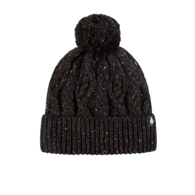 Image of Women&#039;s 1 Pack SOCKSHOP Heat Holders Salzburg Cable Knit Hat Black One Size