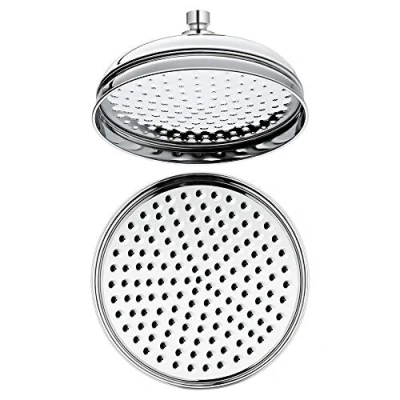 Image of Milano Elizabeth Traditional 300mm Round Apron Rainfall Shower Head Chrome