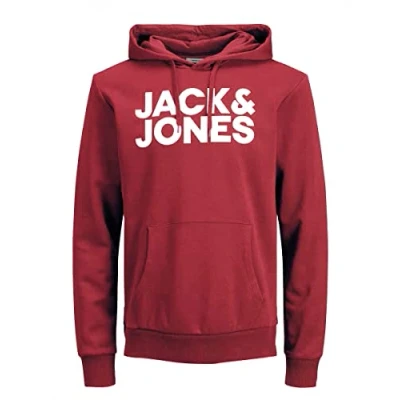 Image of JACK &amp; JONES Men’s Logo Hoodie, XL