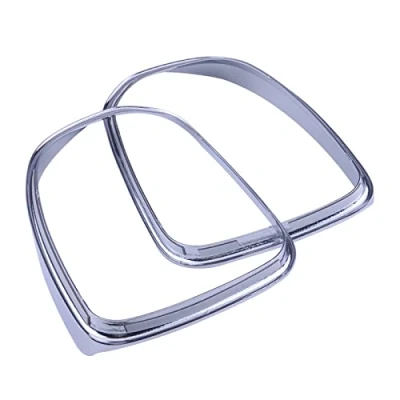 Image of Wing Mirror Covers For Volvo XC60 XC90 2015 2016 2017 2018 Pair Of Chrome Plated Side Door Rain Rearview Guard Cover Trim Cap