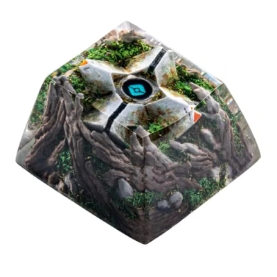 Image of SteelSeries Destiny 2 the Final Shape Collector Item Handmade Resin Artisan Keycap Free in Game Cherry MX Gaming Keyboard One of 3,700 Ghost Eye Lights Up Dark