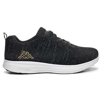 Image of Kappa Women&#039;s Asivat Sneaker, Noir Marron, 3 UK
