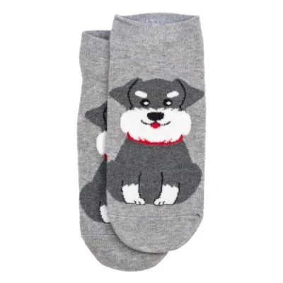 Image of JOE COOL Socks Ankle Schnauzer Made With Cotton &amp; Spandex