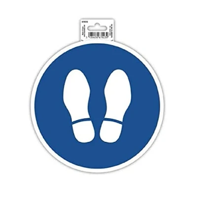 Image of Exacompta Ref 67023E Self Adhesive Company Signage Stop/Wait Here Sign 20cm in Size Essential for Company, Business &amp; Commercial Needs