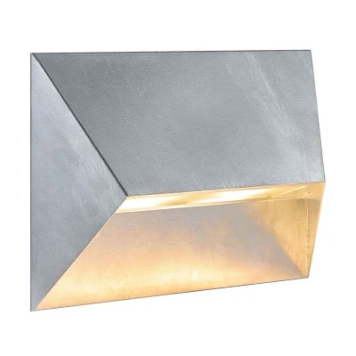Image of Nordlux Pontio 27 outdoor wall light angular, galvanised