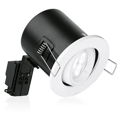Image of Aurora Fire Rated Adjustable Downlight With LED Lamp White