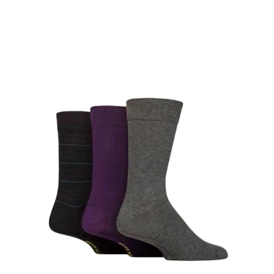 Image of Mens 3 Pair SOCKSHOP Bamboo Bright Gift Boxed Socks Supermassive Black Hole 7 11