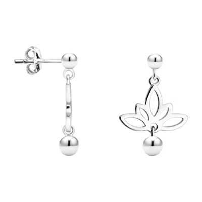Image of SOFIA MILANI Women&#039;s Earrings 925 Silver Lotus Ball Flower Stud Earring E1785