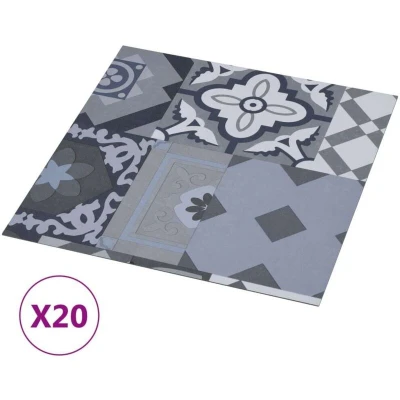 Image of vidaXL Self adhesive Flooring Planks 20pcs PVC 1.86m² Coloured Pattern