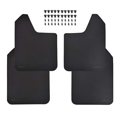 Image of XUKEY 4pcs WIDE Universal Mud Flaps For Car Pickup SUV Van Truck Mudflaps Splash Guards Mudguards Dirty Traps Fender Flares W/Clips