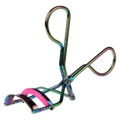 Image of Beauty Plus Eyelash Curler, Applicator, Available in 17 Models,Stainless Steel with Silicone Pad, for Perfect Curling and Applications, Professional Curlers (Rainbow)