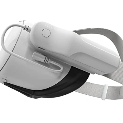 Image of Battery Pack for Oculus Quest 2,5000mAh Portable Charger,Extra 2 4H Playtime,Compatible with Elite Strap and Original Strap,Accessories Oculus/Meta Headset