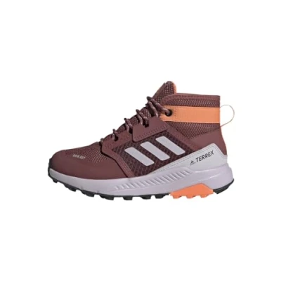 Image of Adidas Terrex Trailmaker MID RAIN.RDY Hiking shoes Unisex for kids, Size: 5, Quiet crimson/silver dawn/amber tint Synthetics/textile