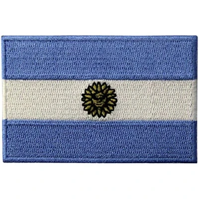 Image of Argentina Flag Embroidered Argentinian National Emblem Iron On Sew Patch