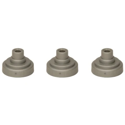 Image of Nathan Race Caps (pack Of 3) Silver, N/A