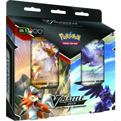 Image of Pokémon, Lycanroc V vs Corviknight Battle Deck Bundle, Card Game, Ages 6+, 2 Players, 10 Minutes Playing Time