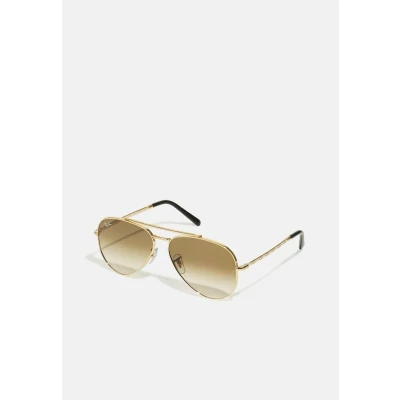 Image of Ray Ban NEW Aviator Unisex Sunglasses goldcoloured, Size: 58, Gold coloured