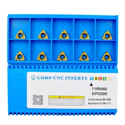Image of CDBP 11IR A60/11ER A60 CNC Lathe Indexable Threading Carbide Insert Blade, 10 PCS