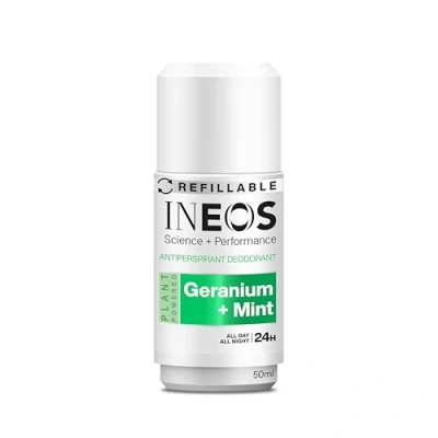 Image of INEOS Skin Science All Day + Night 24H Freshness Protection Antipersprirant Deodorant Geranium Mint With SkinActiv Cooling Tech™ Plant Powered 50ml