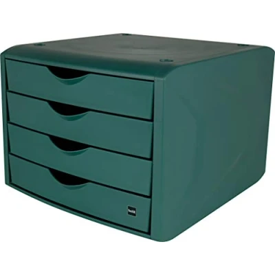 Image of Helit The Green Chameleon Drawer Box Recycled Plastic Blue Angel Certified 1 Item