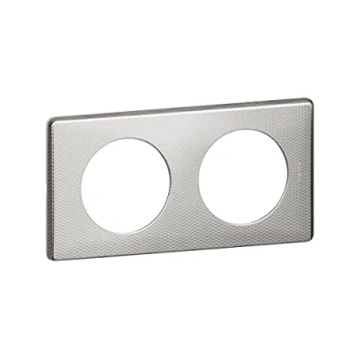 Image of Legrand Céliane2 Double Plug Socket, Grey, LEG98872