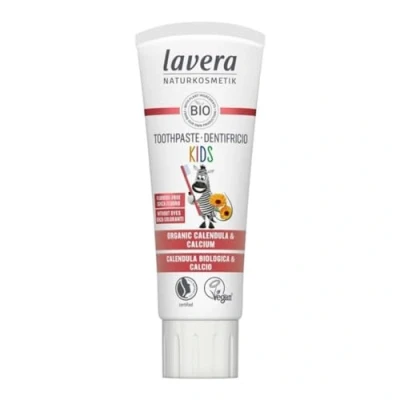 Image of lavera Toothpaste Kids Fluoride Free &amp; Colorant Calendula Calcium Vegan Bio Natural Innovative Cosmetics Organic Teeth Care 75 ml
