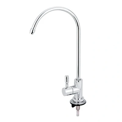 Image of 1/4&#039;&#039; On Kitchen Sink Faucet Reverse Osmosis Goose Neck Fast Connection Drinking Water Filter Tap