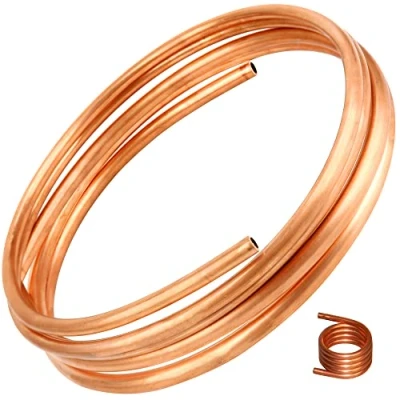 Image of KWOKWEI Soft Copper Pipe OD 6 mm ID 4.8 mm, 1.5 m Length Round Tube for Refrigeration, Generators, Power Rails, Switching Devices, Transformers etc