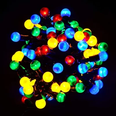 Image of GEEZY Outdoor LED Christmas Berry Fairy String Light with Timer &amp; 8 Modes Multicolor
