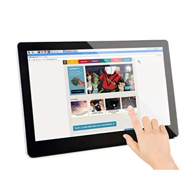 Image of Waveshare 11.6inch HDMI LCD (H) IPS Display with Case 1920x1080 Resolution Capacitive Touch Screen Toughened Glass Cover Supports Multi Systems and Mini PCs Raspberry Pi BB Black