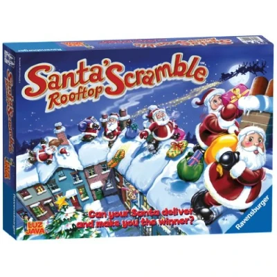 Image of Ravensburger Santa&#039;s Rooftop Scramble Game