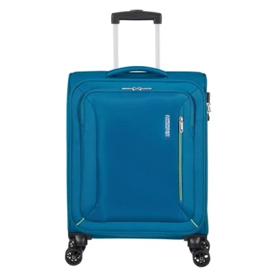 Image of American Tourister Hyperspeed 4 Wheel Cabin Suitcase 55 cm, Deep Teal, Standard Size, Hand Luggage