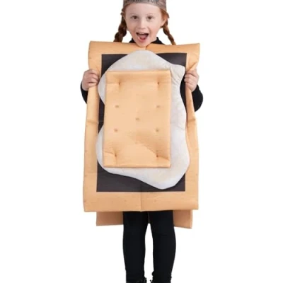 Image of Dress Up America S&#039;mores Marshmallow Costume Kids Role Play