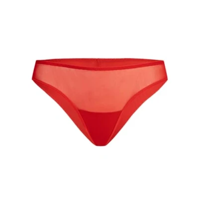 Image of Teyli Women&#039;s Knickers High Waisted Briefs Cotton Floral Lace Full Comfort Breathable Stretchy Panties Violetta Red