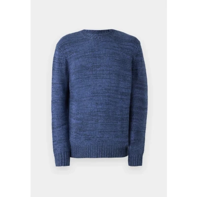 Image of Lyle &amp; Scott Multi MARL CREW NECK Jumper Jumper, Men&#039;s, Size: Medium, Dark navy