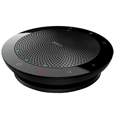 Image of Jabra Speak 510 Speaker Phone Microsoft Certified Portable Bluetooth Conference with USB Connect Laptops, Smartphones and Tablets, Black