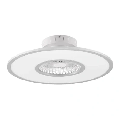Image of Lindby LED ceiling fan Romea, round, DC, quiet, 60 cm