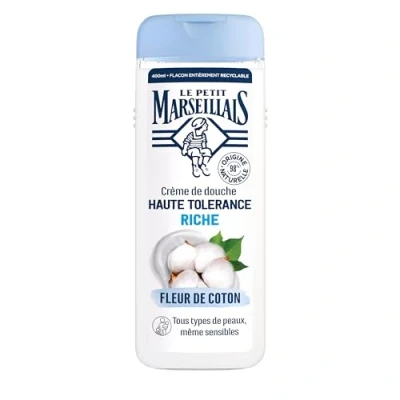 Image of Le Petit Marseillais High Tolearance Rich Shower Cream Cotton Flower 400ml