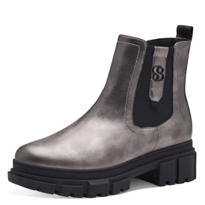 Image of s.Oliver Women&#039; Chelsea 5 25402 41 Boot, Grey (Pewter), 3.5 UK
