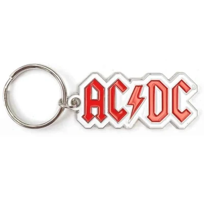 Image of AC/DC Voltage Band Logo Keyring One Size