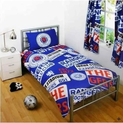 Image of GIFTS 4 ALL Official Reversible Rangers Single Duvet Cover With Pillowcase Bedroom Set (Single Twin Bed), &amp; Pillowcase, Bedding