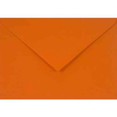 Image of Netuno 25 Orange Coloured envelopes DIN C6 114x162mm 4.49x6.39 inches 115gsm Sirio Color Arancio Pointed gummed Flap no Window for Wedding Invitations Birthday Greeting Cards Flyers Christmas Voucher