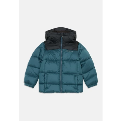 Image of Columbia Youth Puffect Hooded Jacket, Puffer Everblue/Black, Small