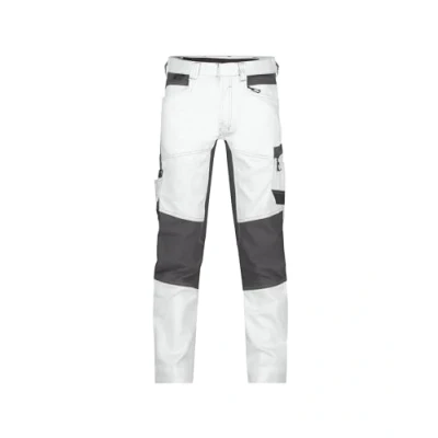 Image of DASSY® Helix Painters Painter trousers with stretch maat 42 WHITE/ANTHRACITE GREY